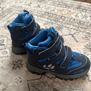 Kids Blue Outdoor Snow Boots